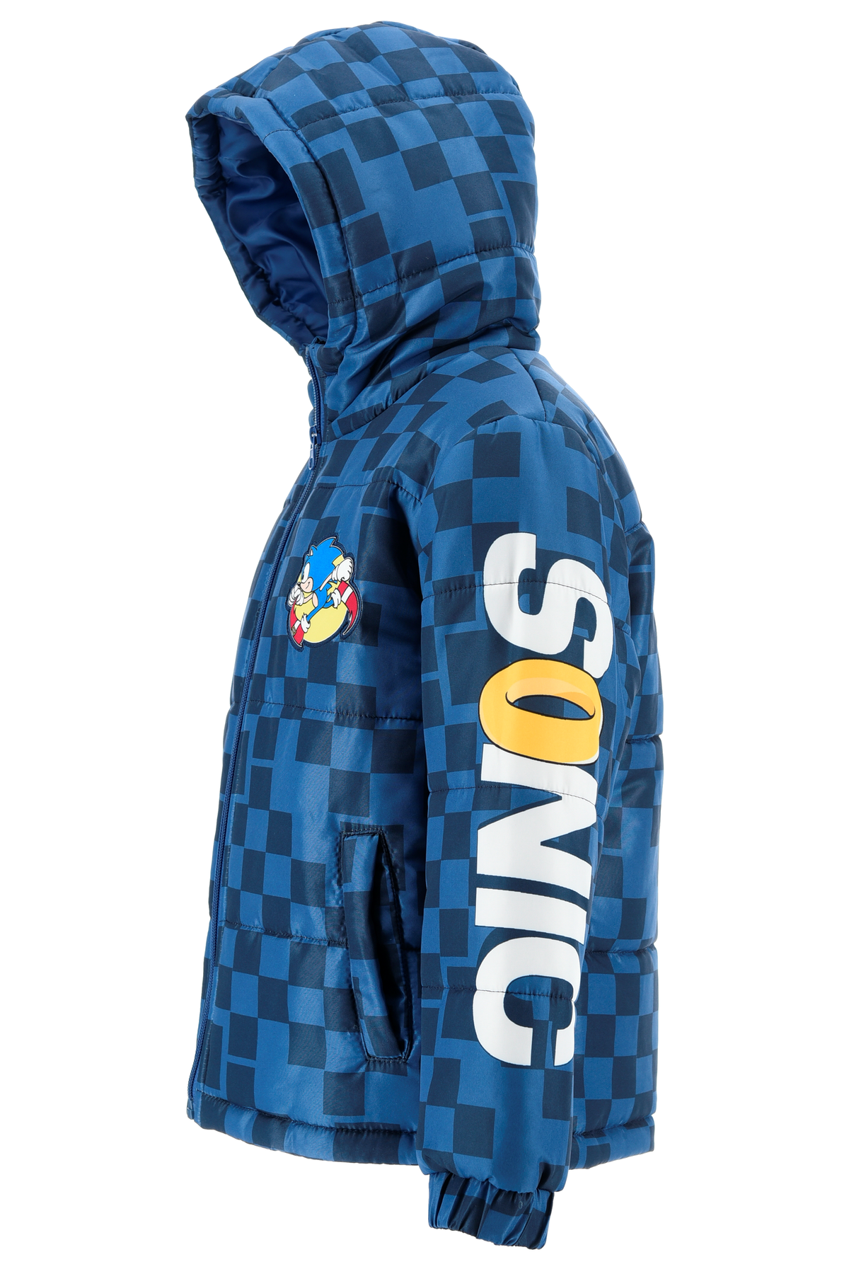 Giubbotto Imbottito Sonic con Cappuccio Bambino 4/10 Anni - Zh10325