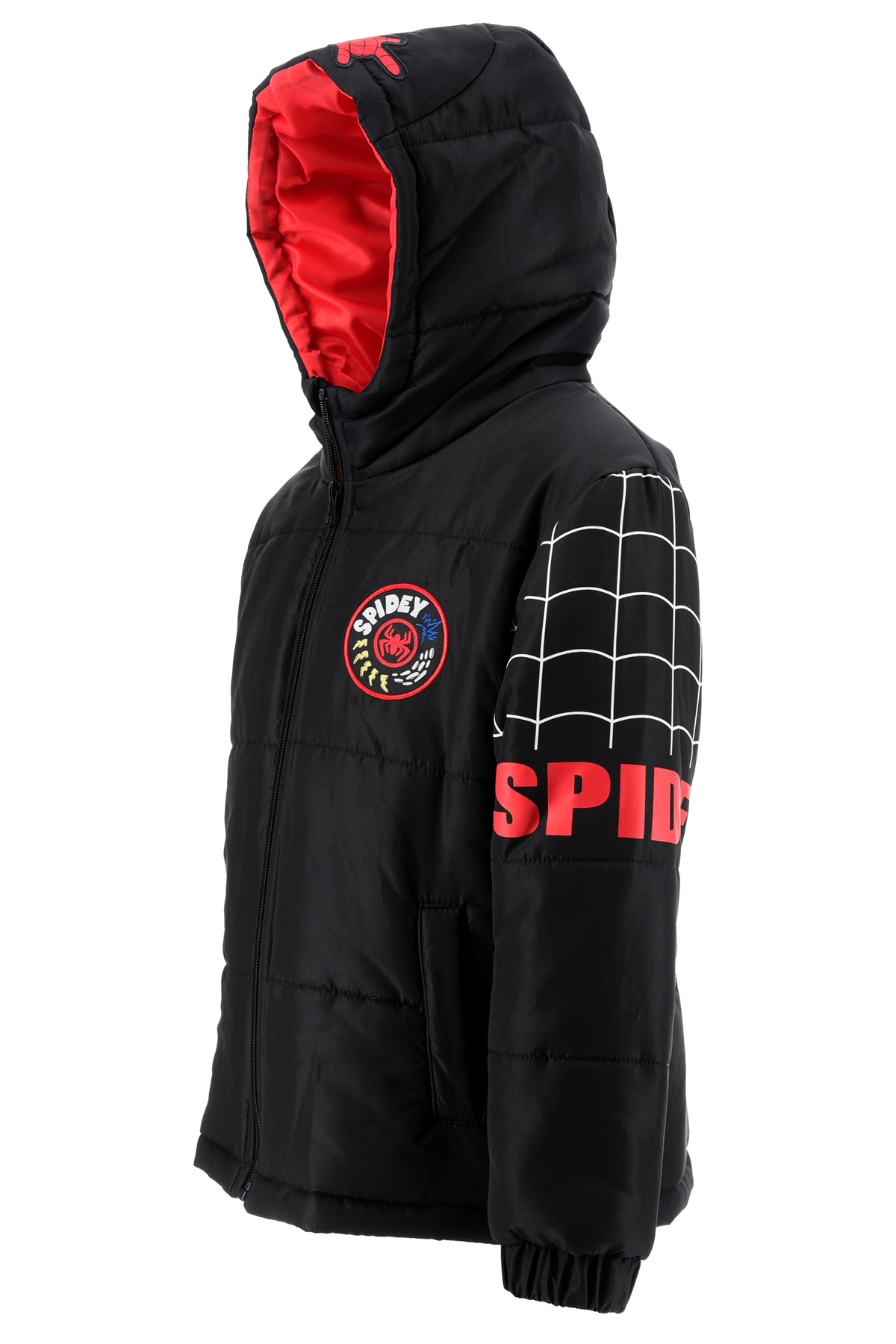 Giubbotto Imbottito Spiderman MARVEL con Cappuccio Bambino 3/6 Anni - Zh10348