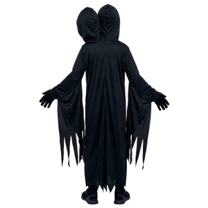 Costume Morte a Due Teste Tunica Maschere Guanti Travestimento Halloween Cosplay Triste Mietitore - 9357