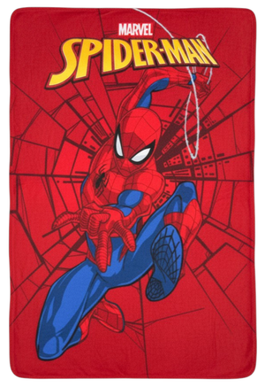 Plaid Spiderman MARVEL Coperta in Pile 220 Gsm 100 X 140 CM per Bambini - Je12229gf