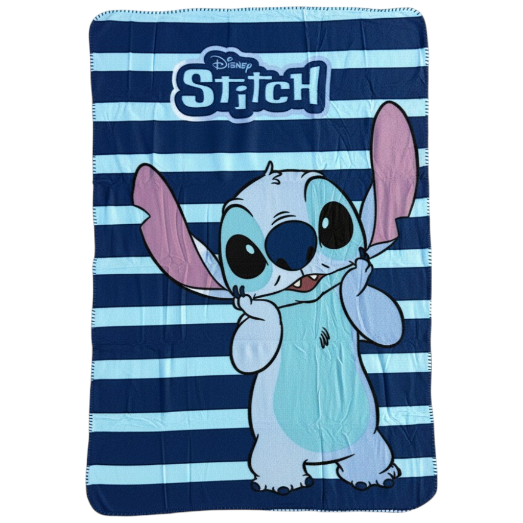 Plaid Stitch Blu DISNEY Coperta in Pile 220 Gsm 100 X 140 CM per Bambini - Je15477gf