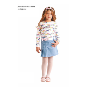 Vestito Carnevale Viola Costume Travestimento Bambina - 50577
