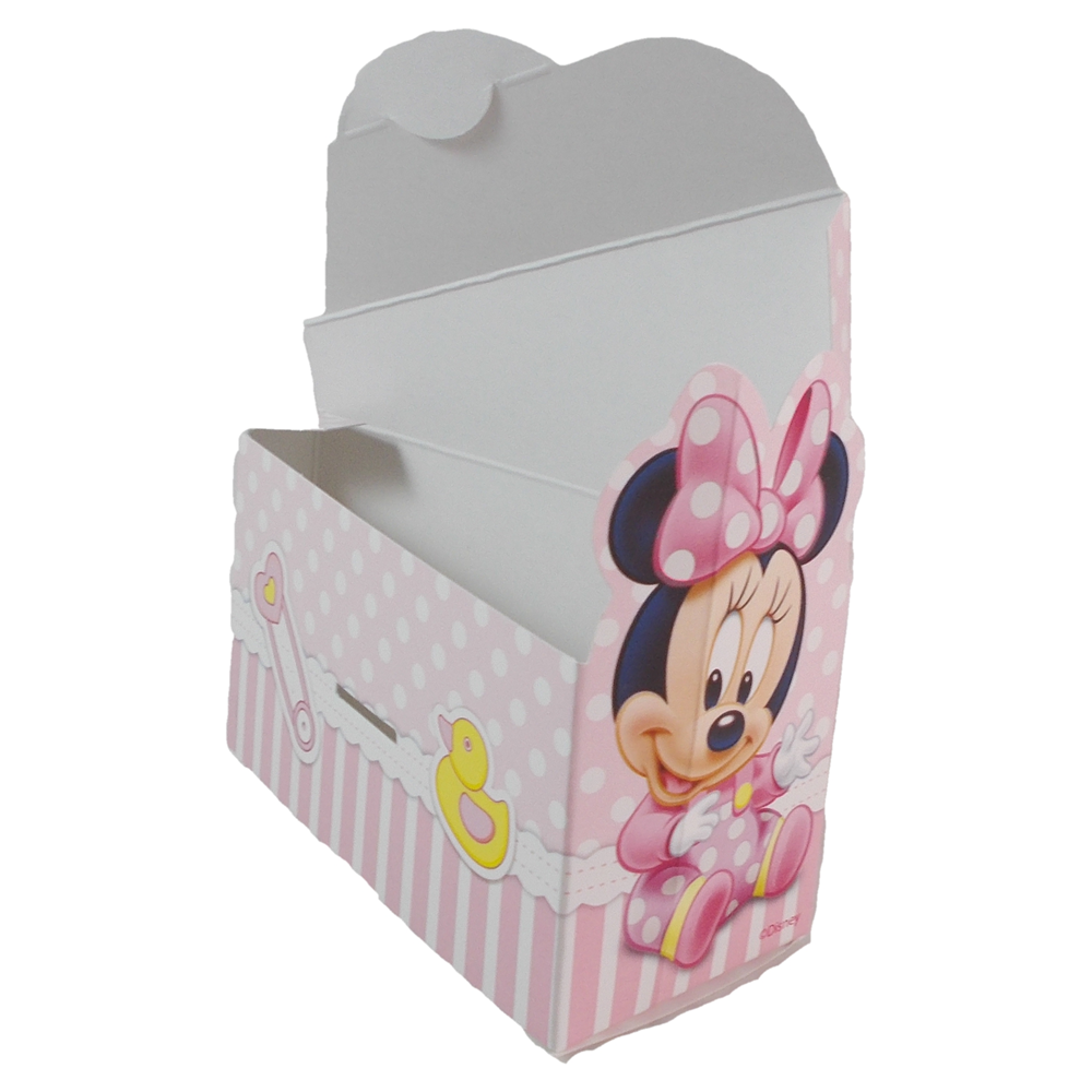 Bomboniera Minnie Astuccio DISNEY Portaconfetti Scatolina Torta 18 Fette R050600