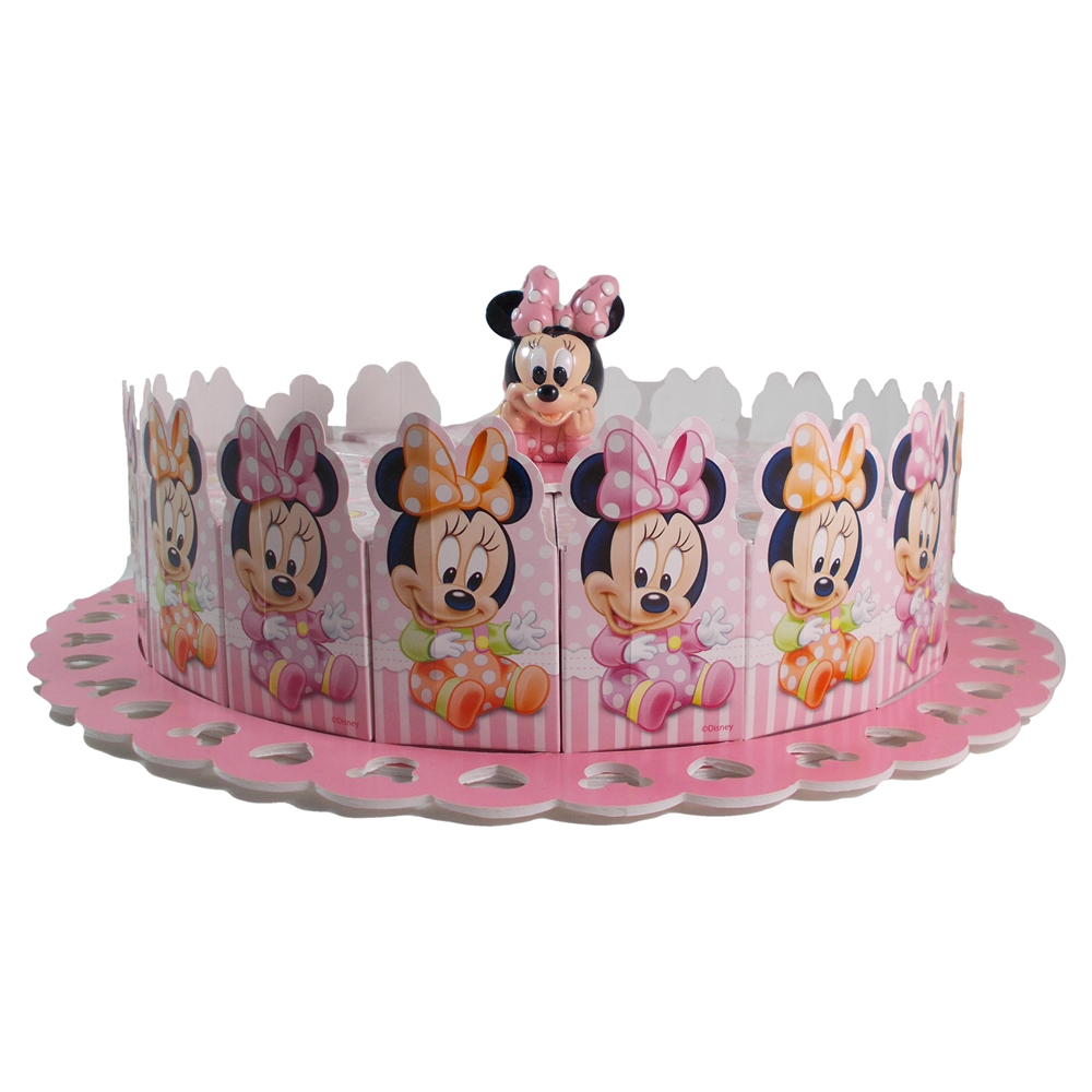 Bomboniera Minnie Astuccio DISNEY Portaconfetti Scatolina Torta 18 Fette R050600