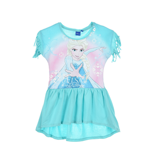 Scamiciata Vestito Frozen Elsa DISNEY Bambina Ragazza Sun City 3/6 Anni - Qe1157turchese
