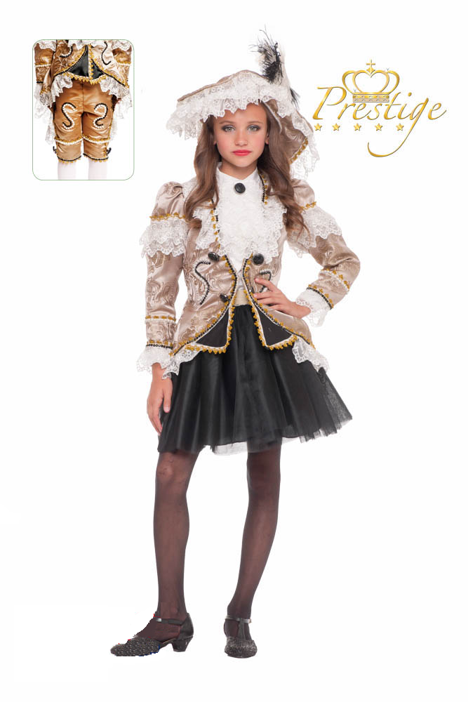 Vestito Carnevale Bucaniera Costume Travestimento Bambina - 50567