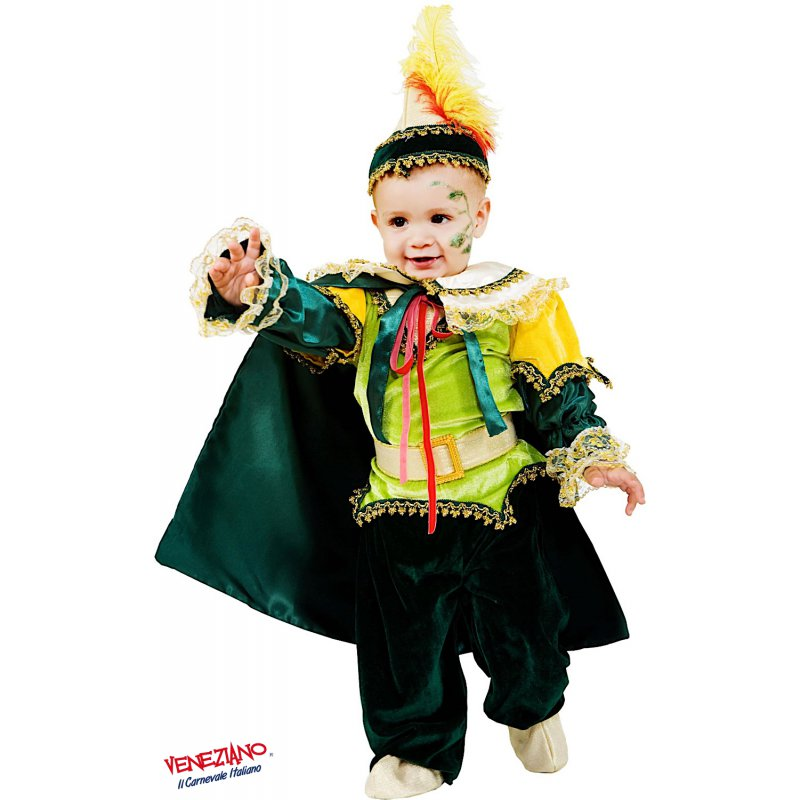 Vestito Carnevale Piccolo Peter Pan Costume Travestimento Bambino - 7713