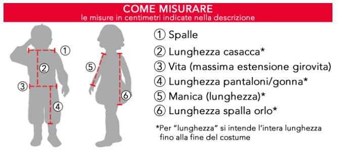 Vestito Carnevale Principessa Dei Sette Mari Costume Travestimento Bambina - 50619