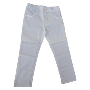 Pantalone Bambina Bianco Daddato Anni 4 - 11127/4a