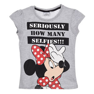 T-Shirt Minnie Maglietta DISNEY Bambina Ragazza Sun City 3/8 Anni - Qe1206grigio