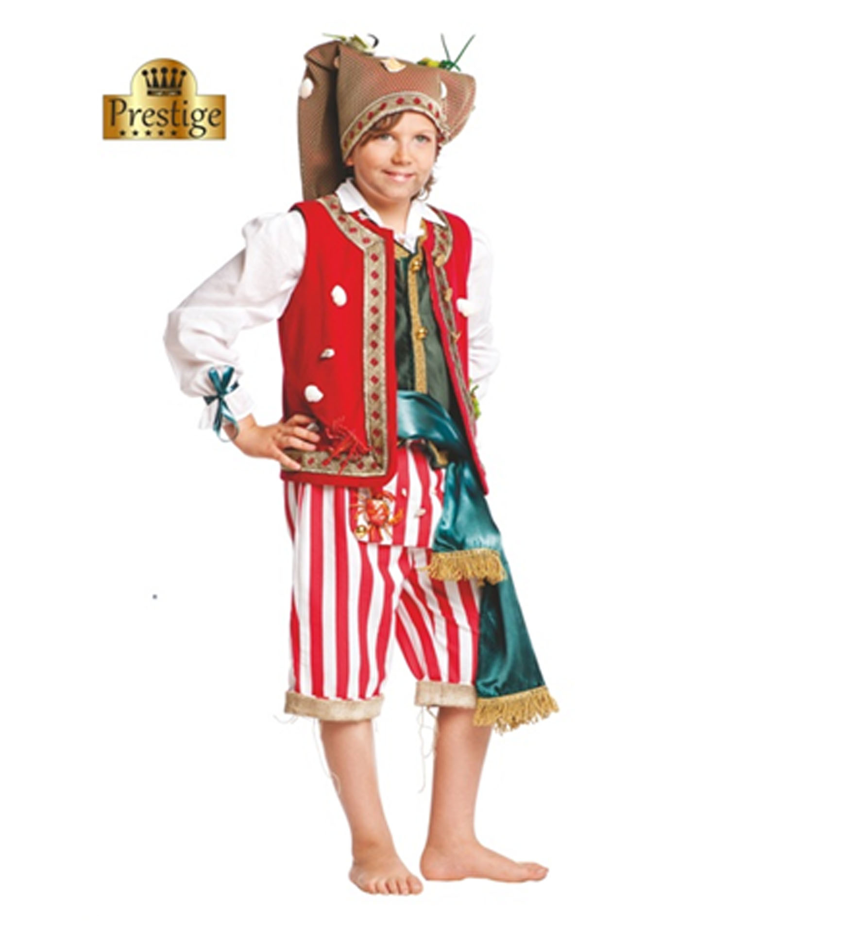 Vestito Carnevale Pescatore Costume Travestimento Bambino - 50576