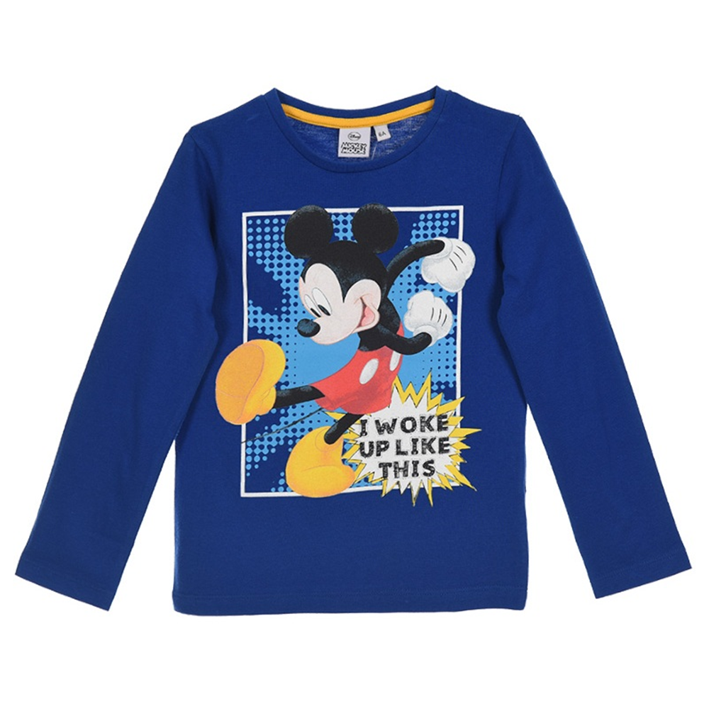 T-Shirt Topolino DISNEY Mickey Mouse Bambino Ragazzo Sun City 3/8 Anni - Hq1450blu