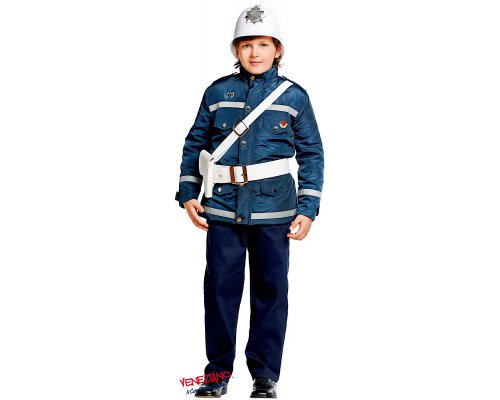 Vestito Carnevale Vigile Urbano Costume Travestimento Bambino - 50535