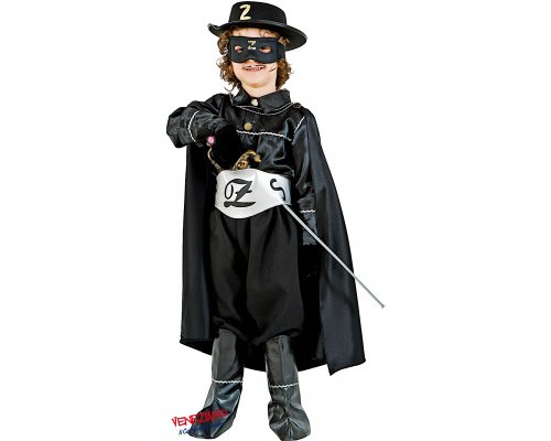 Vestito Carnevale Zorro Banderas Costume Travestimento Bambino - 1099