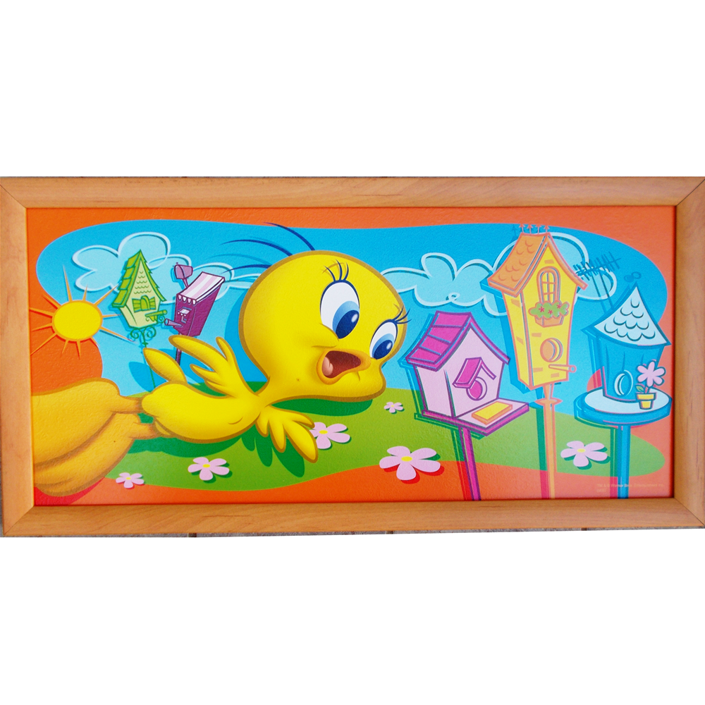 Quadro Titty Looney Tunes Cornice Mdf Cm. 52x26 - 10033674