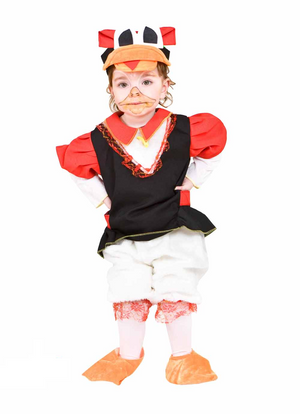 Vestito Carnevale Paperetta Costume Travestimento Bambina - 1084