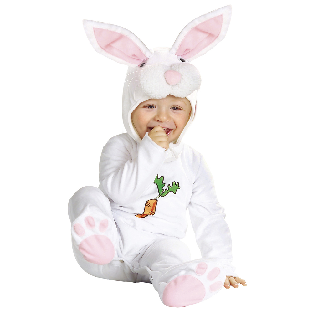 Costume Vestito Abito Travestimento Carnevale Bambina Coniglietto 12/18 Mesi Cm. 92
