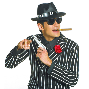 Vestito Carnevale + Accessori Poliziotta Vestito Pistola Calze Cappello Occhiali Tg M Travestimento - 0508 Adulto+2775p+4750r+95719