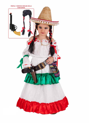 Vestito Carnevale Carmensita Costume Travestimento Bambina - 5119