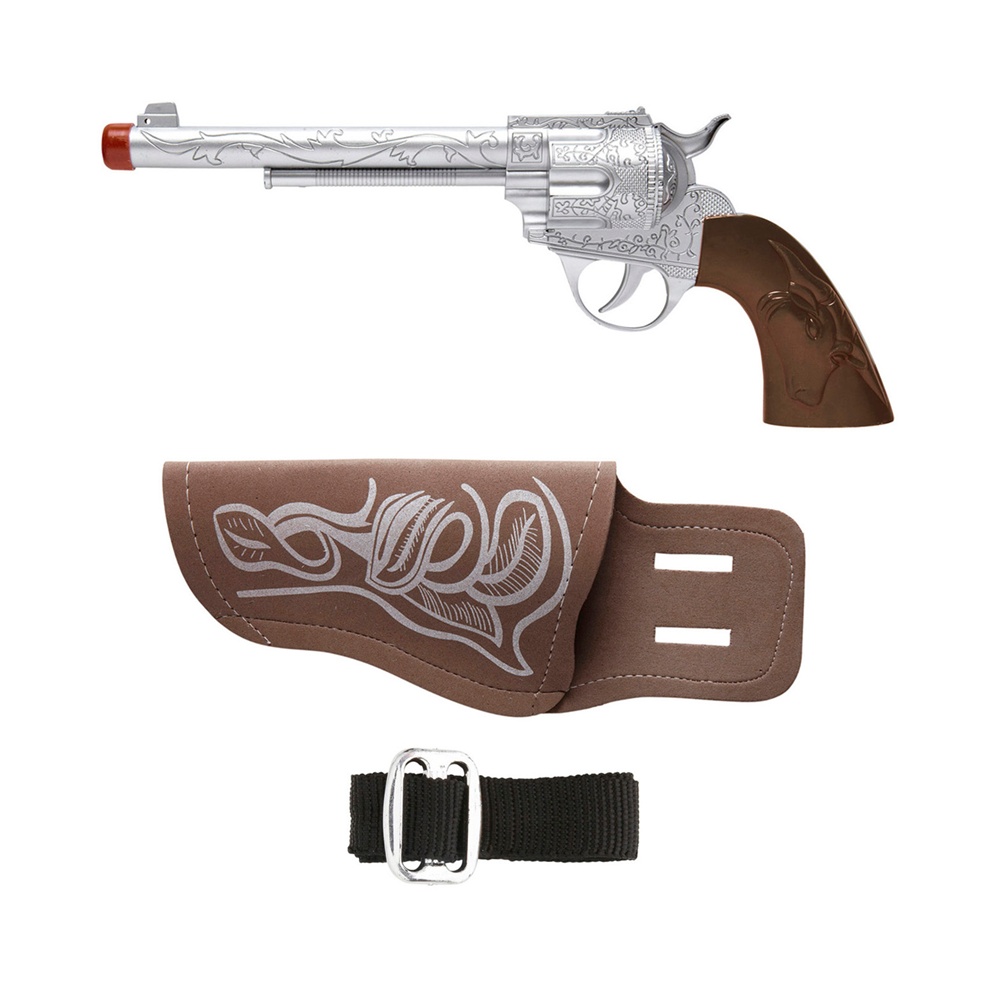 Pistola Cowboy con Fondina e Cintura Accessori per Abito Vestito Travestimento Carnevale Bambino