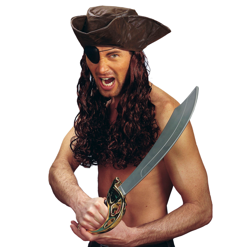 Vestito Carnevale + Accessori Piratessa Vestito Sciabola Calze 11/13 Anni Travestimento - 0722+7007b+4750r