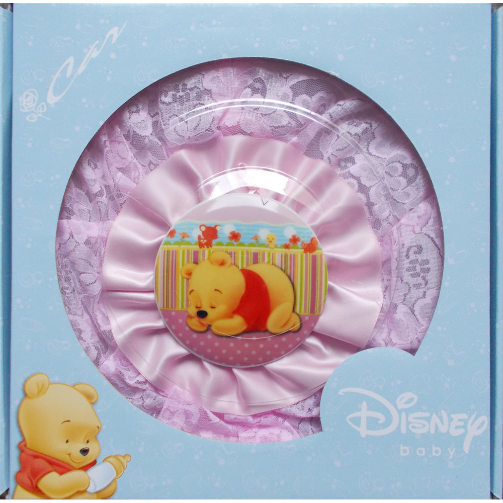 Fiocco Nascita Coccarda Femminuccia Rosa Winnie the Pooh - D093800