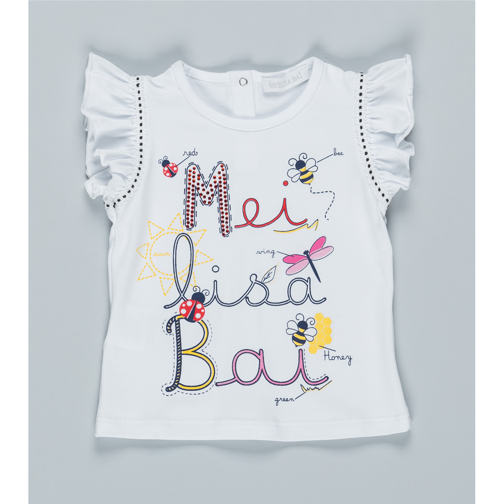 T-Shirt Maglietta Meilisa Bai Neonata Bambina Baby Taglie 9/36 Mesi - Fl1147