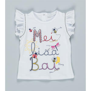 T-Shirt Maglietta Meilisa Bai Neonata Bambina Baby Taglie 9/36 Mesi - Fl1147