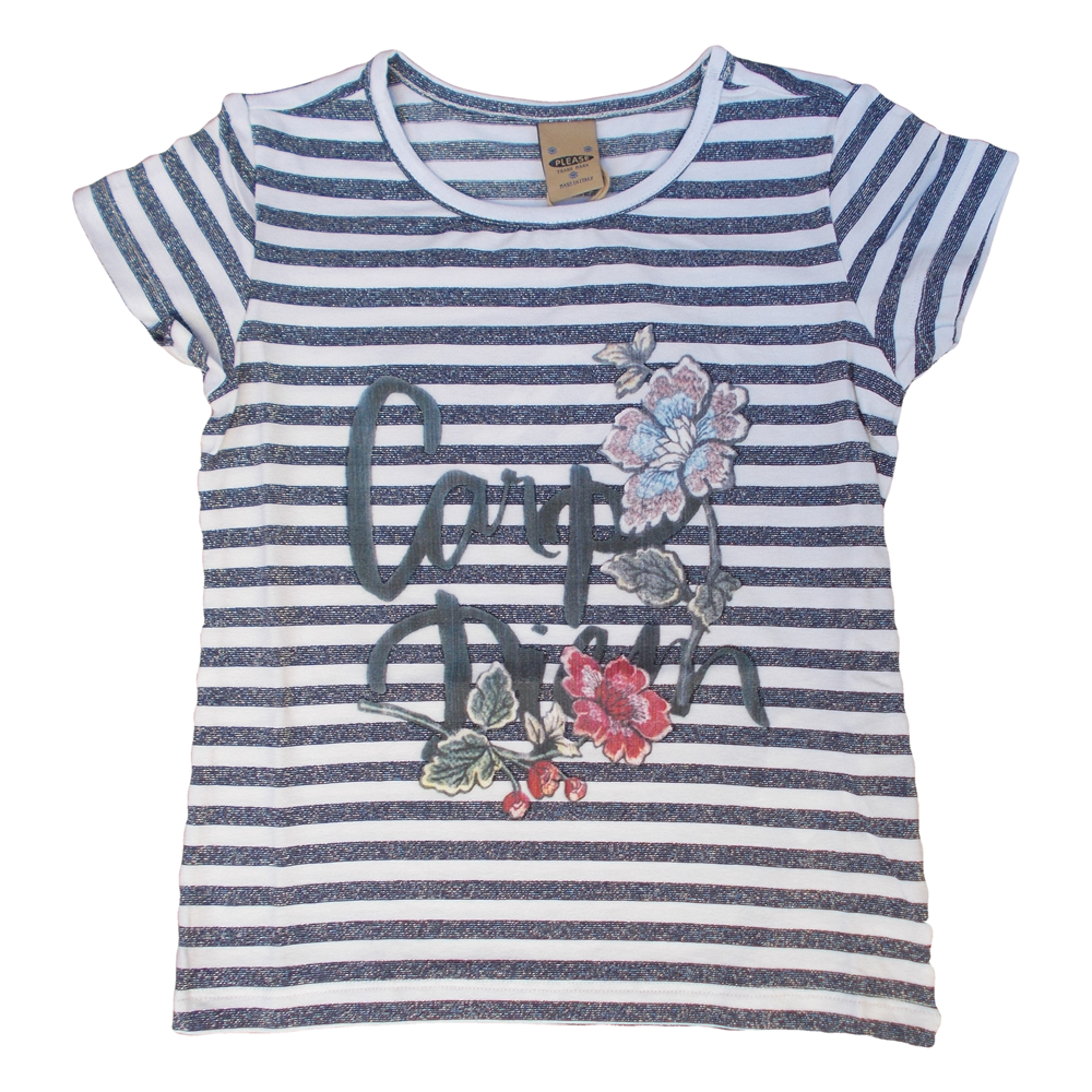 T-Shirt Please Maglietta Bambina Baby Taglie 4/10 Anni - Mb08031g06/p