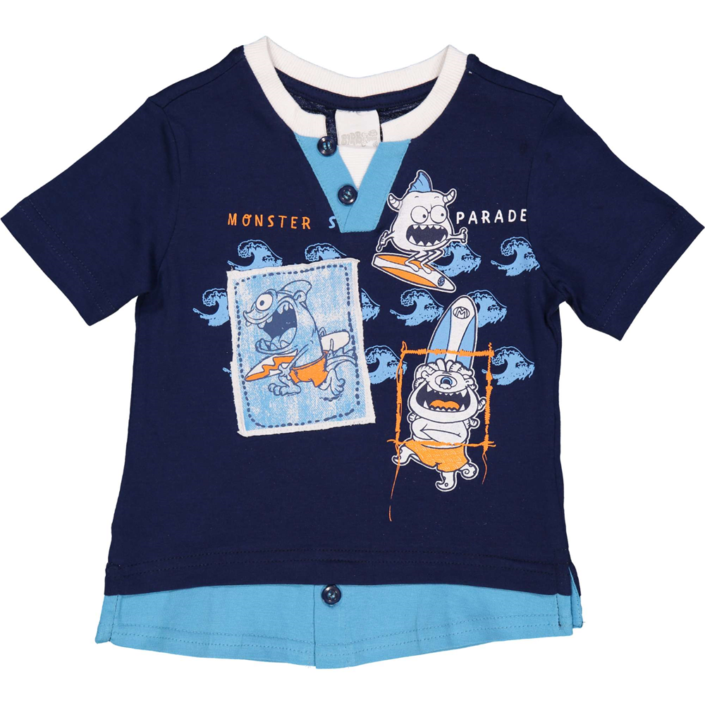 T-Shirt Maglietta Neonato Bambino Mauli Birba Taglie 6/30 Mesi - 44059.00.75e