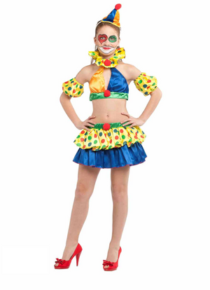 Vestito Carnevale Pagliaccetta Costume Travestimento Bambina - 51220