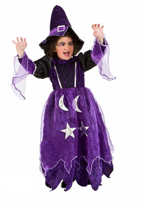 Vestito Carnevale Maga Magò Costume Travestimento Bambina - 1123