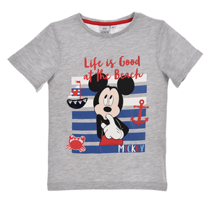 T-Shirt Maglietta Topolino Mickey Mouse DISNEY Bambino Ragazzo Sun City Taglie 3/8 Anni - Er1426grigio