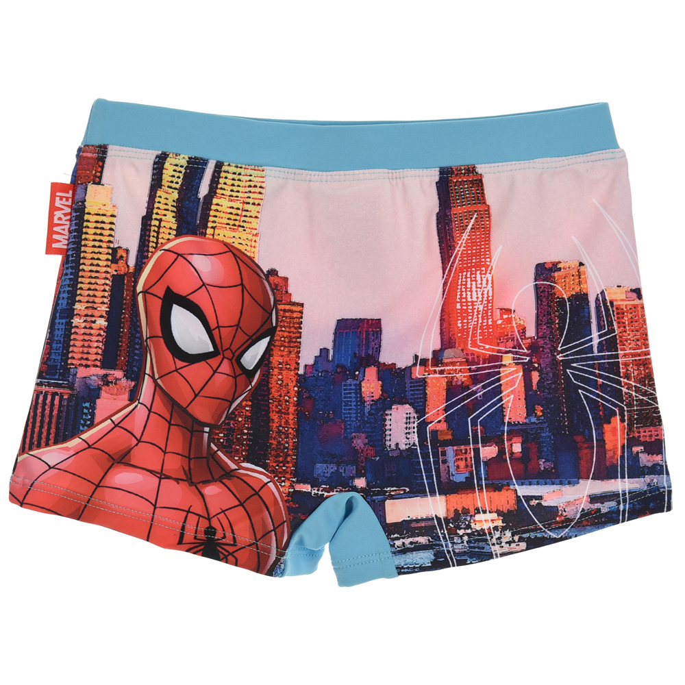 Costume Mare Spiderman MARVEL Parigamba Pantaloncino Bambino Taglie 3/8 Anni - Er1895celeste