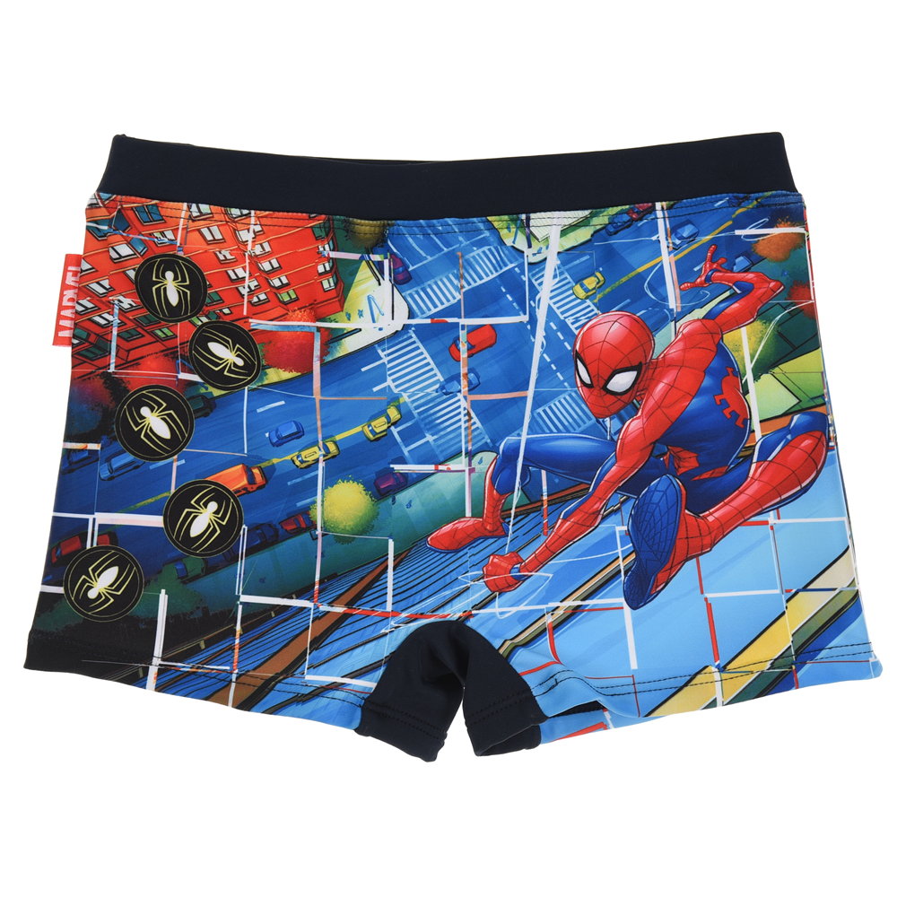 Costume Mare Spiderman MARVEL Parigamba Pantaloncino Bambino Taglie 3/8 Anni - Er1895blu