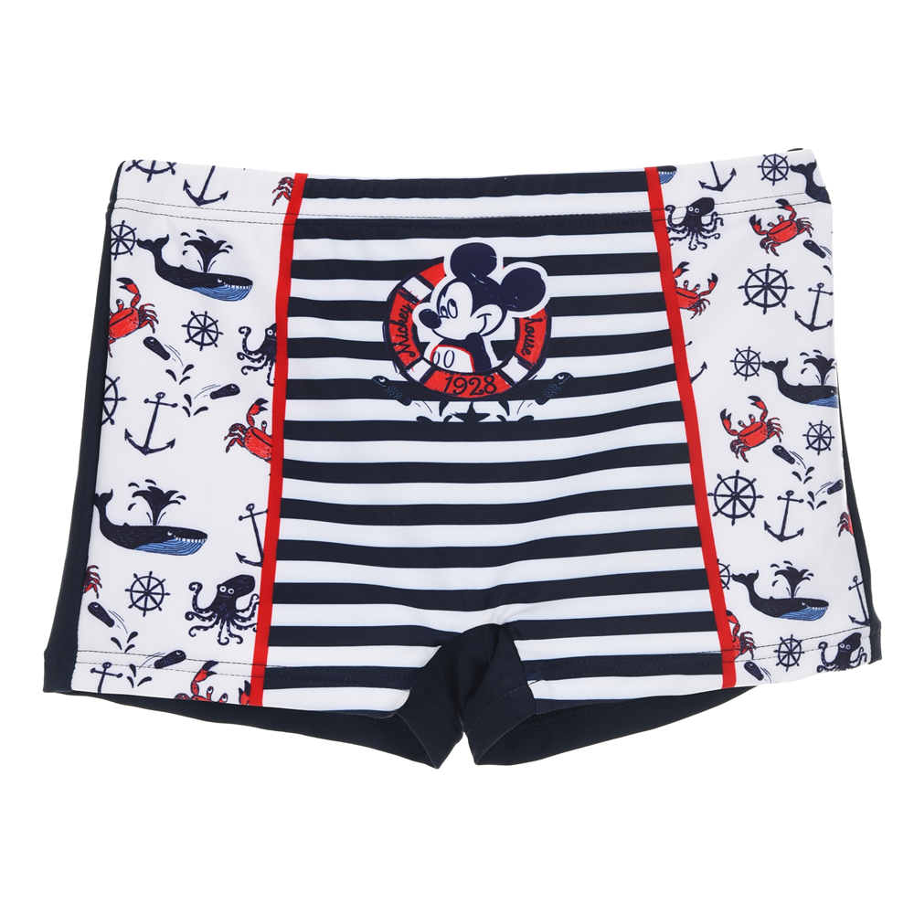 Costume Mare Topolino Mickey Mouse DISNEY Parigamba Pantaloncino Bambino Taglie 3/8 Anni - Er1962blu