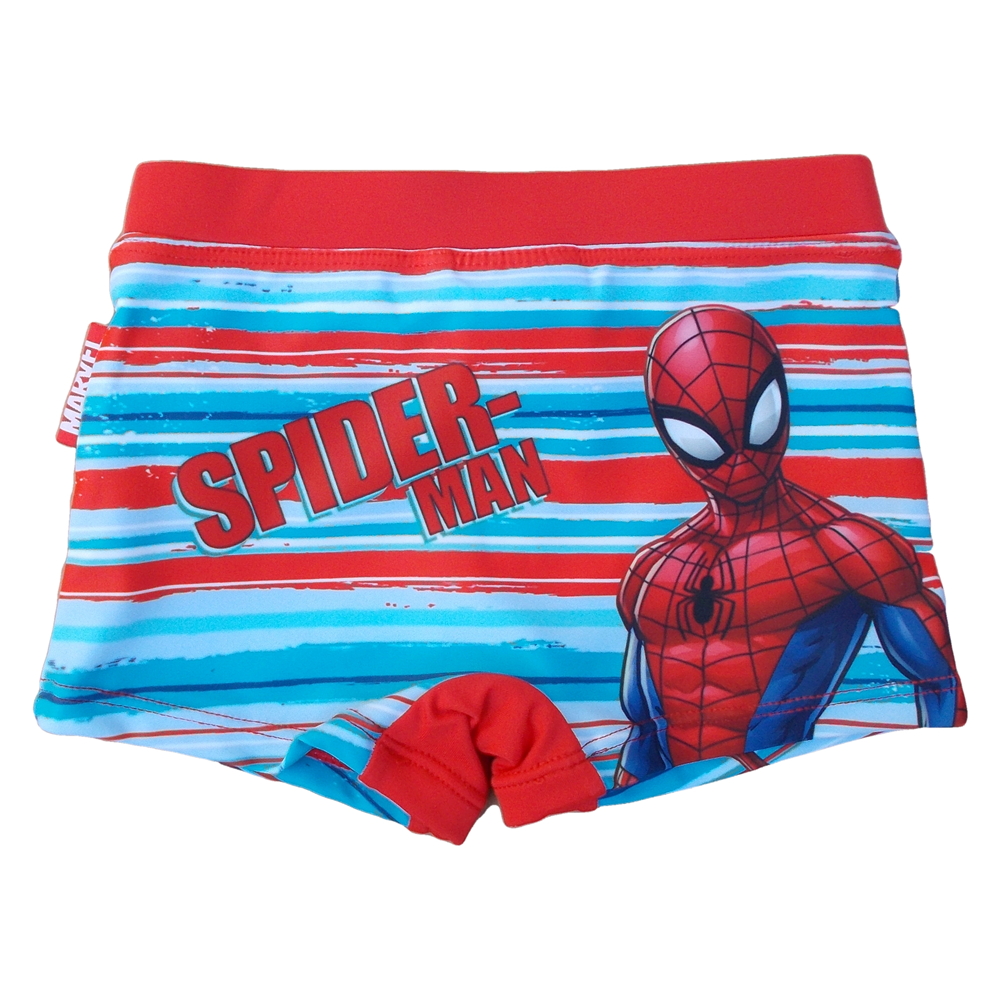 Costume Mare Spiderman MARVEL Parigamba Pantaloncino Bambino Taglie 3/8 Anni - Er1896rosso