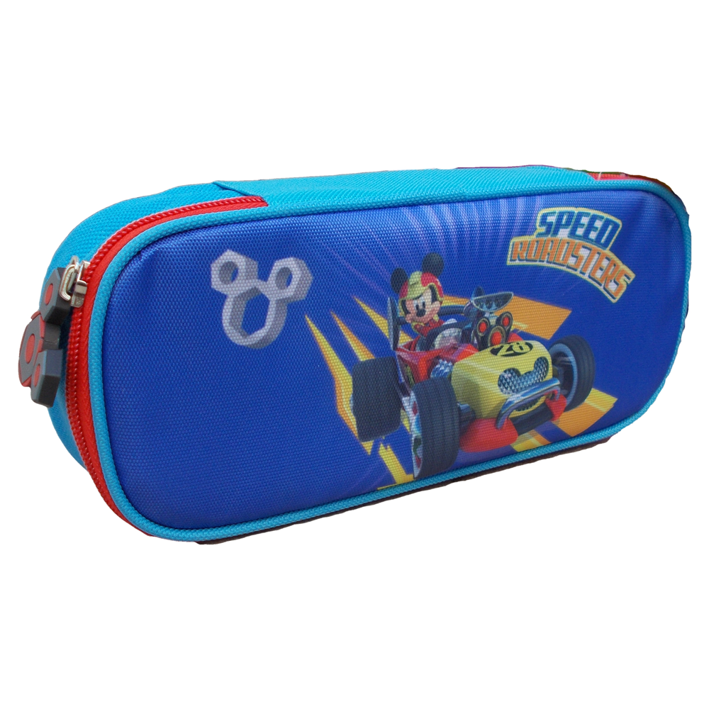 Tombolino Astuccio Topolino Mickey Mouse DISNEY Portacolori 1 Cerniera 2 Scomparti - Mic0243