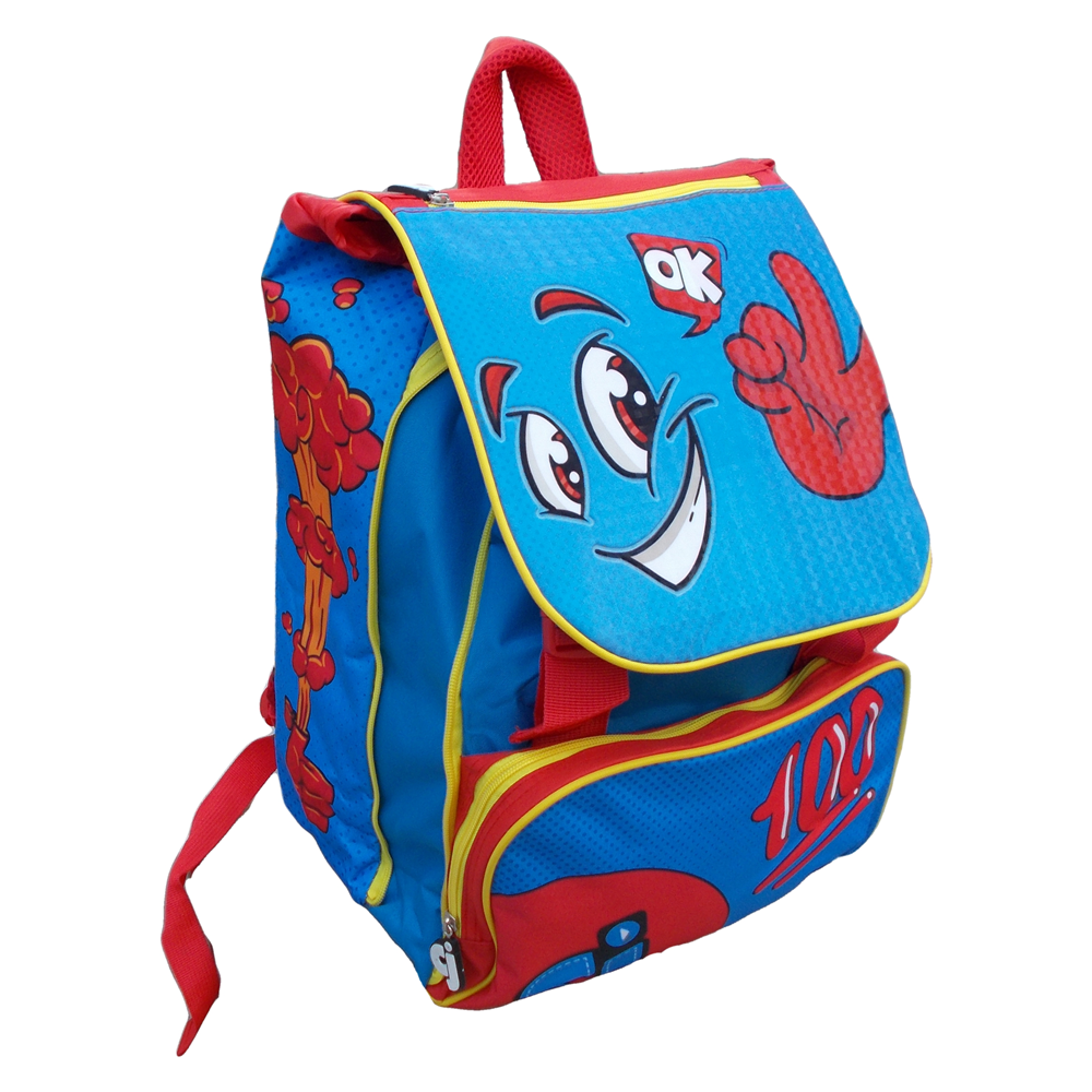 Zaino Faccine Estensibile Borsa Scuola Elementare Cm. 40x29x28 - Cj0001b