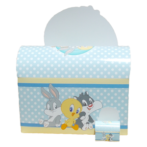 Bomboniera DISNEY Titty Celeste a Baule Looney Tunes Cm. 7x9x3.5