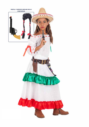 Vestito Carnevale Carmensita Costume Travestimento Bambina - 5120