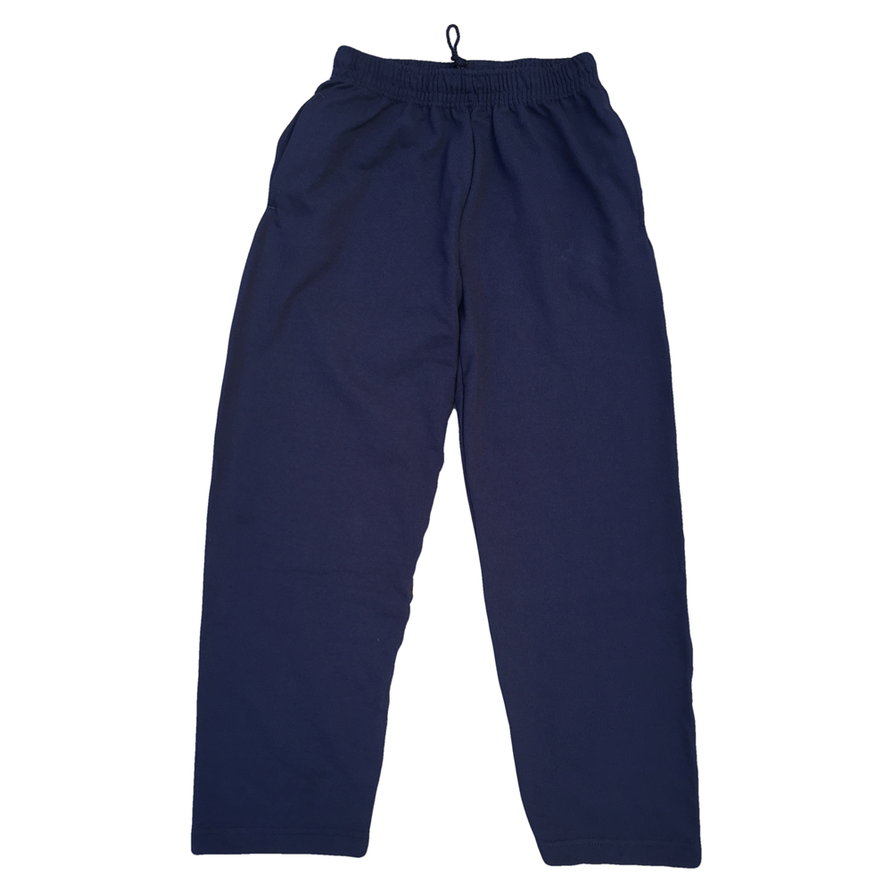 Pantalone in Felpa Leggera con Elastico Divisa Scolastica Blu Taglie da 1 a 14 Anni
