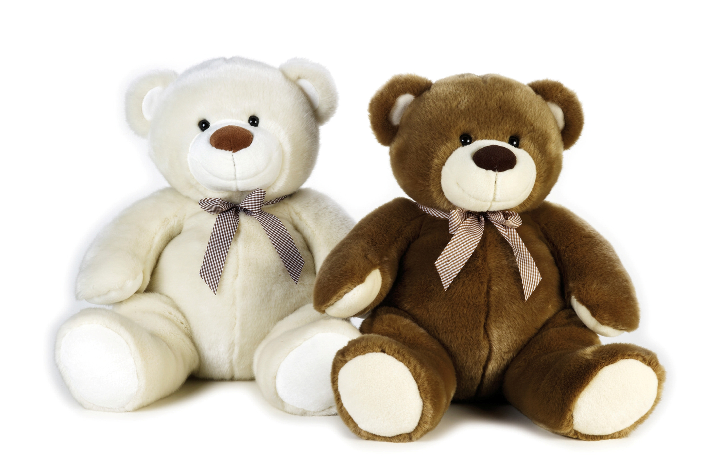 Peluche Orso Venturelli Bianco/marrone Cm. 40 - 753199