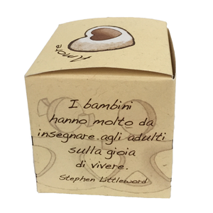 Bomboniera Astuccio Cubo Aforismi Amore Scatolina Kit 10 Pezzi Senza Confetti