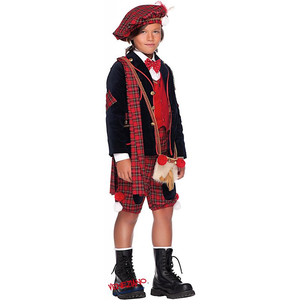 Vestito Carnevale Scozzese Costume Travestimento Bambino - 50673