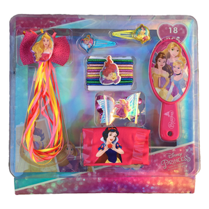 Accessori Capelli Principesse DISNEY 18 Pezzi Confezione Regalo - Wd20084