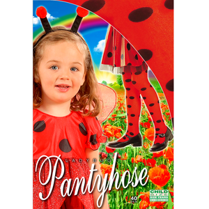 Calze Collant Coccinella Pois 40 Denari Accessori Abito Travestimento Vestito Carnevale - 0124/c