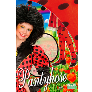 Calze Collant Coccinella Pois 40 Denari Accessori Abito Travestimento Vestito Carnevale - 0124/c