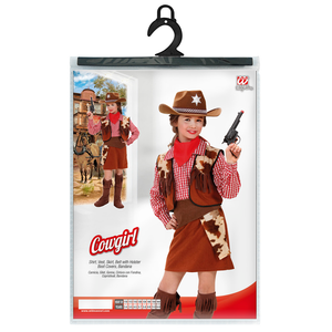 Costume Vestito Abito Travestimento Carnevale Halloween Cosplay Bambina Cowgirl - 5881