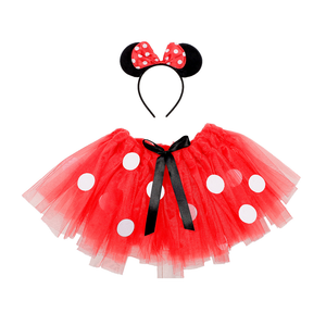 Set Topina Tutu Orecchie Accessori Vestito Travestimento Carnevale Bambina